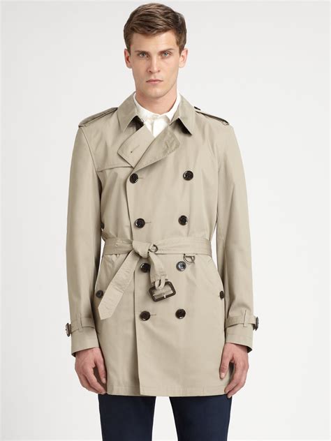 burberry brit trench coat men's